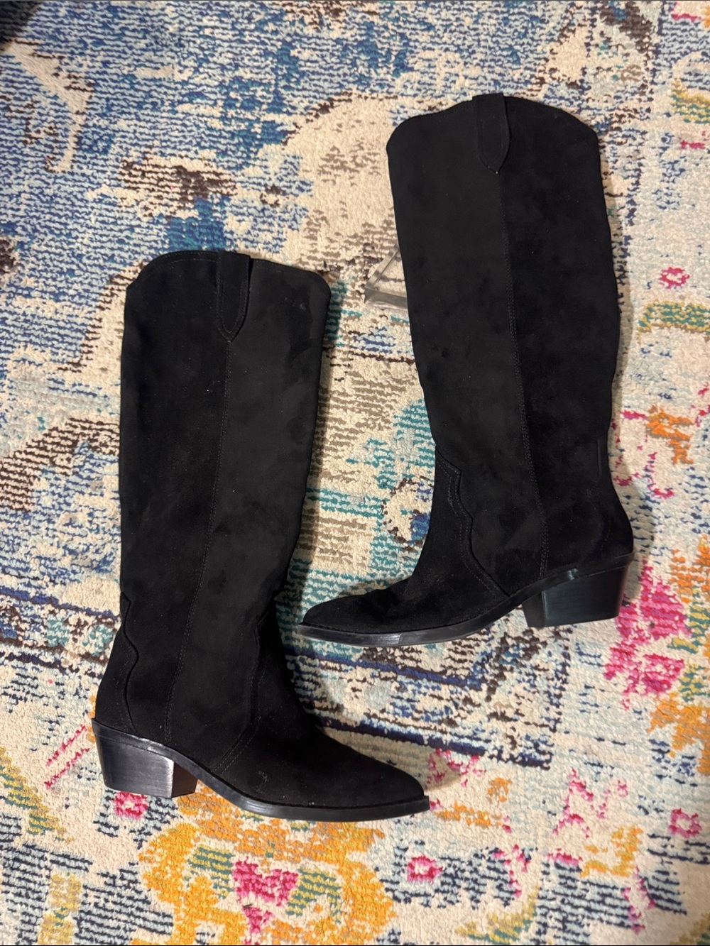 Black Suede Dolce Vita Kit Knee-High Boots